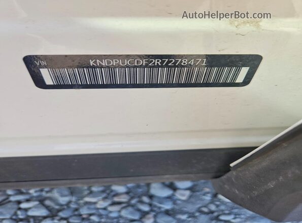 KNDPUCDF2R7278471 2024 KIA SPORTAGE White Vista de la etiqueta del VIN