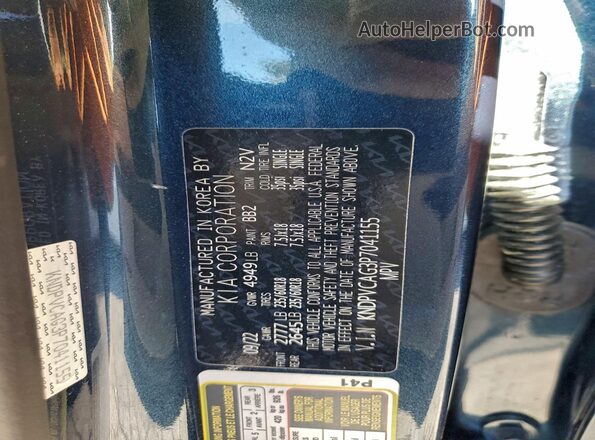 KNDPVCAG3P7041155 2023 KIA SPORTAGE Blue VIN sticker view