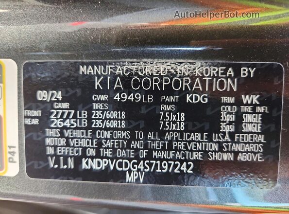 KNDPVCDG4S7197242 2025 KIA SPORTAGE Black 