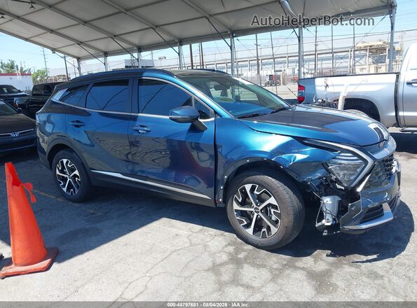 KNDPVCDG6S7239877 2025 KIA SPORTAGE HYBRID Blue Вид задньої частини салону