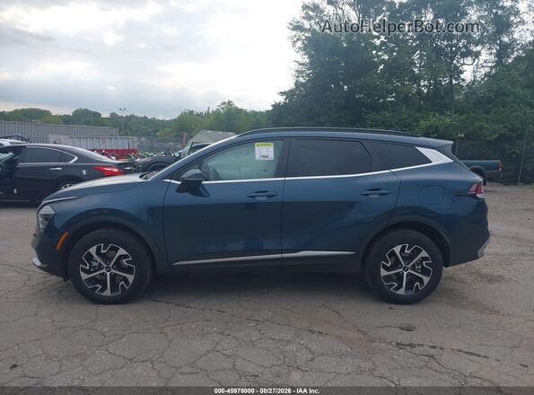 KNDPVCDG8S7214933 2025 KIA SPORTAGE HYBRID Синий Панорамный вид салона 360°