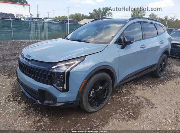 KNDPVDDG6T7305156 2026 KIA SPORTAGE HYBRID Light Blue წინა მარცხენა ხედი სამი მეოთხედიდან
