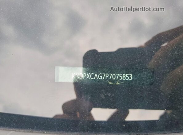 KNDPXCAG7P7075853 2023 KIA SPORTAGE Gray VIN sticker view