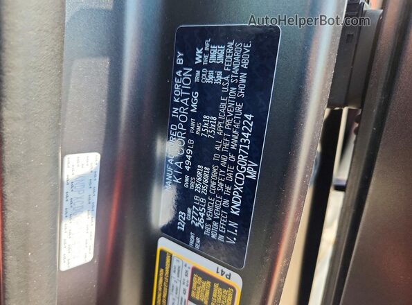 KNDPXCDG0R7134224 2024 KIA SPORTAGE Gray VIN sticker view