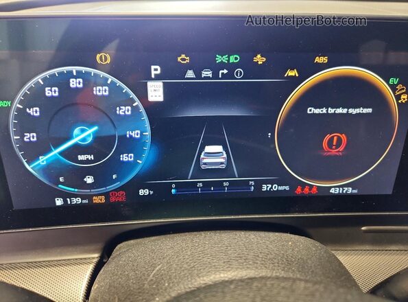 KNDPXCDG3R7119345 2024 KIA SPORTAGE Blue ხელსაწყოთა პანელის ხედი