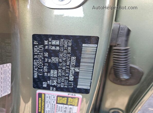 KNDPYDDH8T7303098 2026 KIA SPORTAGE Green Engine compartment view