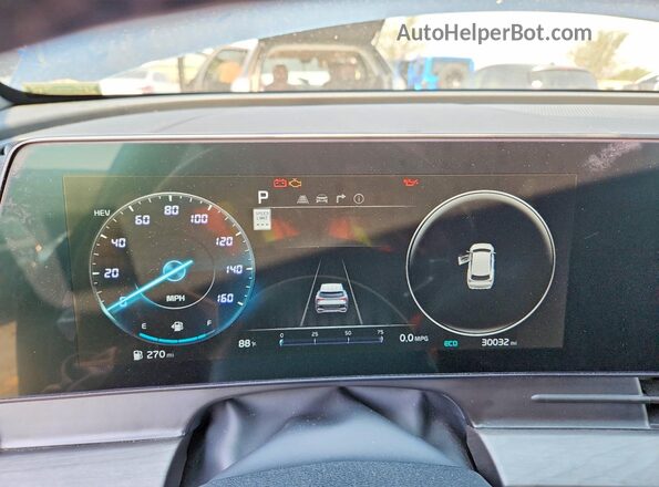 KNDPZDAH4P7065189 2023 KIA SPORTAGE Blue Vista del cuadro de instrumentos