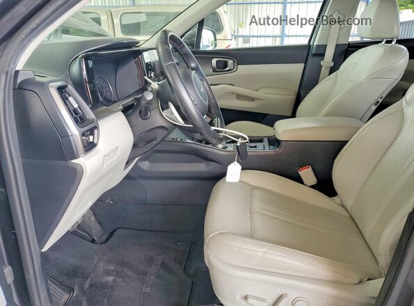 KNDRG4LG1N5081247 2022 KIA SORENTO Gray წინა სალონის ხედი