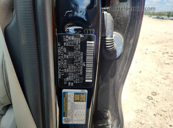 KNDRG4LG2N5086263 2022 KIA SORENTO Черный Вид наклейки с VIN-кодом