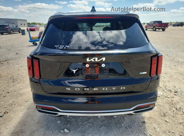 KNDRG4LG2N5086263 2022 KIA SORENTO Черный Вид сзади