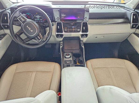 KNDRG4LG4N5123491 2022 KIA SORENTO Charcoal Dashboard view