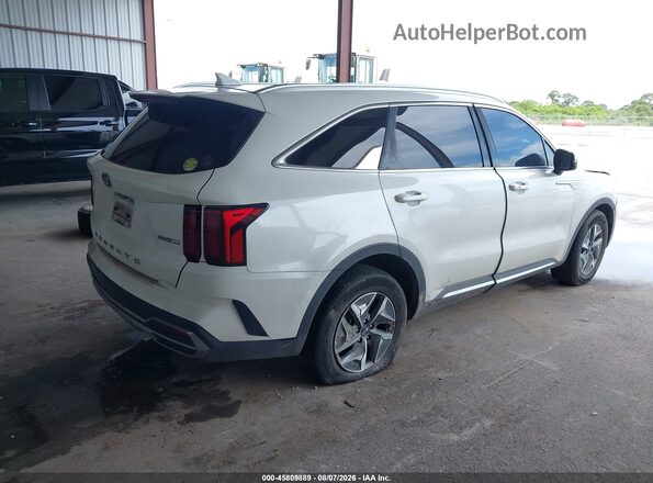 KNDRH4LG0M5045626 2021 KIA SORENTO HYBRID White უკანა მარჯვენა