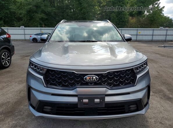 KNDRH4LG2M5045255 2021 KIA SORENTO Gray წინა ხედი