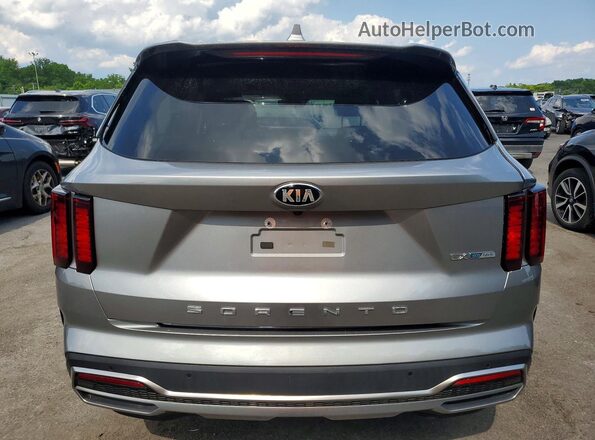 KNDRH4LG2M5045255 2021 KIA SORENTO Gray უკანა ხედი
