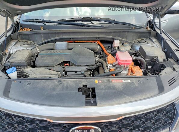 KNDRH4LG2M5045255 2021 KIA SORENTO Gray ძრავის განყოფილების ხედი