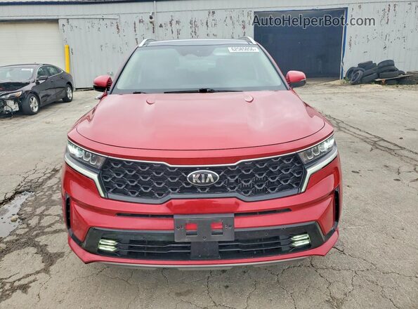 KNDRH4LG3M5024477 2021 KIA SORENTO Burgundy წინა ხედი