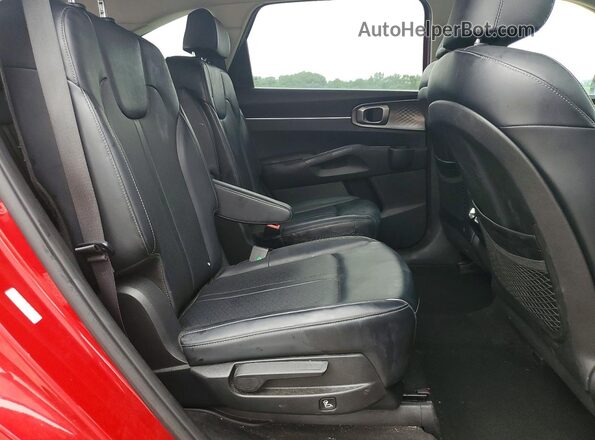 KNDRH4LG3M5024477 2021 KIA SORENTO Burgundy უკანა სალონის ხედი