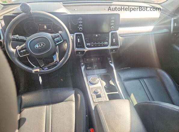 KNDRH4LG4M5045614 2021 KIA SORENTO Белый Вид панели приборов