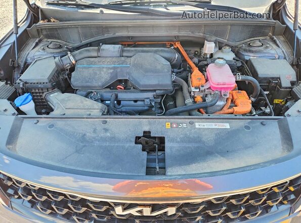 KNDRH4LG5N5085136 2022 KIA SORENTO Gray Շարժիչի բաժամունքի տեսք
