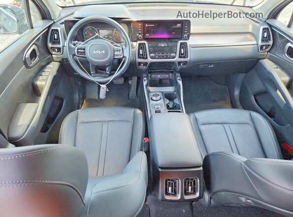 KNDRH4LG5N5085136 2022 KIA SORENTO Gray Առջևի վահանակի տեսք