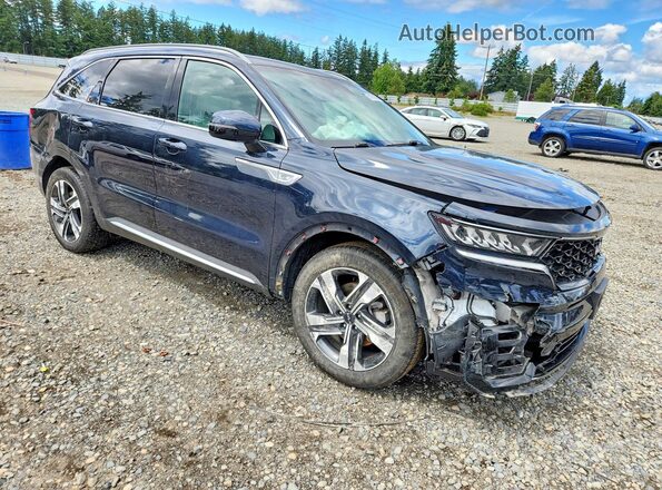 KNDRHDLG2P5175816 2023 KIA SORENTO Blue Delantero derecho