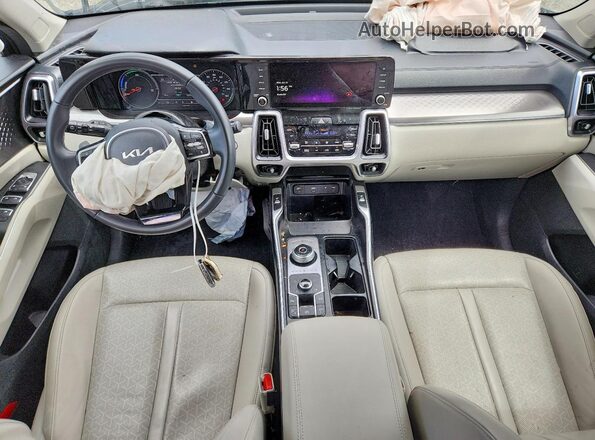 KNDRHDLG2P5175816 2023 KIA SORENTO Blue Vista del salpicadero