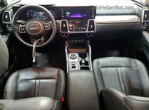 KNDRHDLG2P5221239 2023 KIA SORENTO White Առջևի վահանակի տեսք