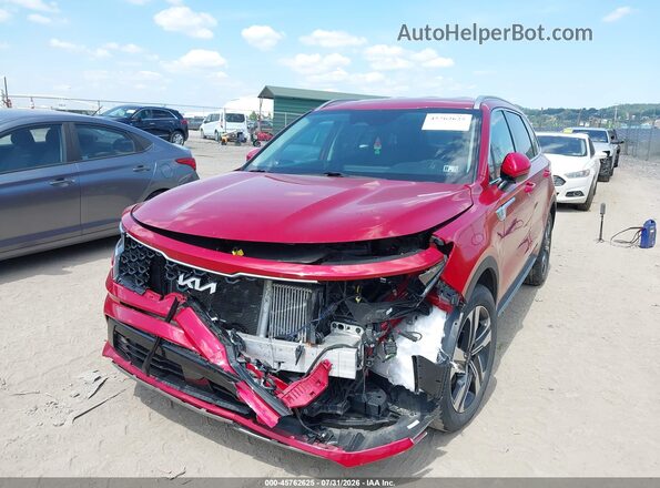 KNDRHDLG5P5180914 2023 KIA SORENTO HYBRID Red Front view