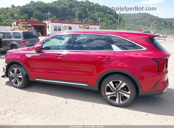 KNDRHDLG5P5180914 2023 KIA SORENTO HYBRID Red 360 interior view