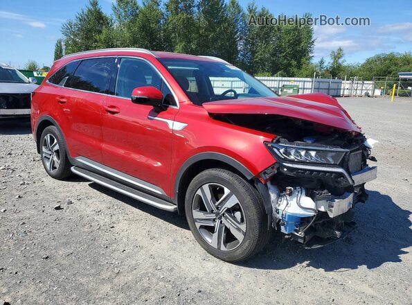 KNDRHDLG7P5200998 2023 KIA SORENTO Red Delantero derecho