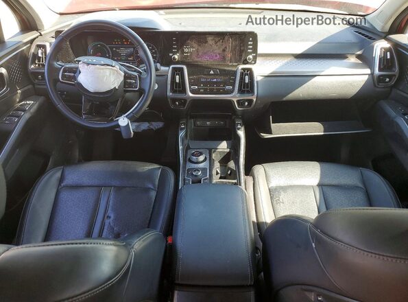 KNDRHDLG7P5200998 2023 KIA SORENTO Red Vista del salpicadero