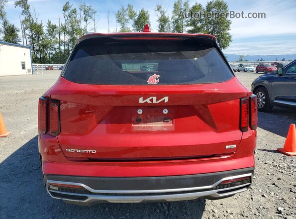KNDRHDLG7P5200998 2023 KIA SORENTO Red Vista trasera