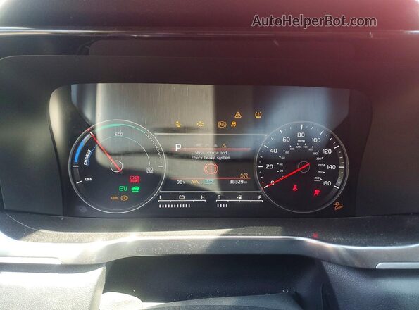 KNDRHDLG9P5170077 2023 KIA SORENTO Red Вид щитка приладів