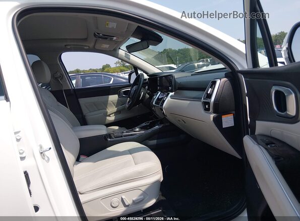 KNDRMDLG3P5139242 2023 KIA SORENTO HYBRID White Вид салону спереду