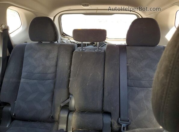 KNMAT2MT0GP612065 2016 NISSAN ROGUE Silver Вид задніх сидінь