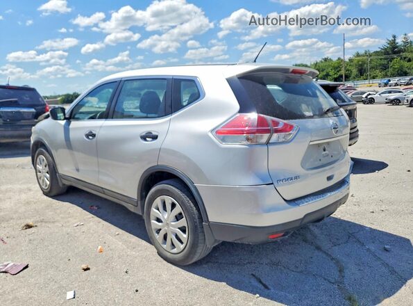 KNMAT2MT0GP612065 2016 NISSAN ROGUE Silver Задня ліва чверть
