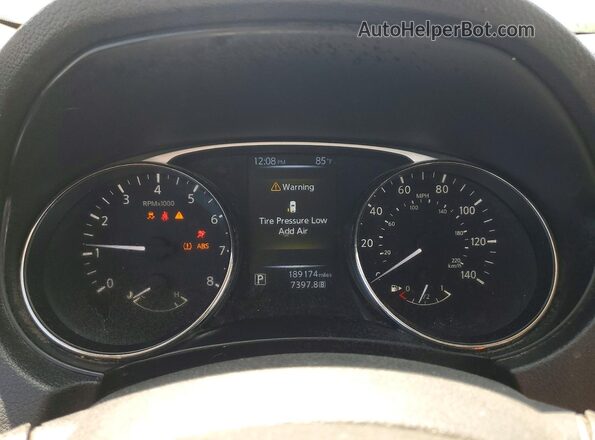 KNMAT2MT0GP612065 2016 NISSAN ROGUE Silver Вид щитка приладів