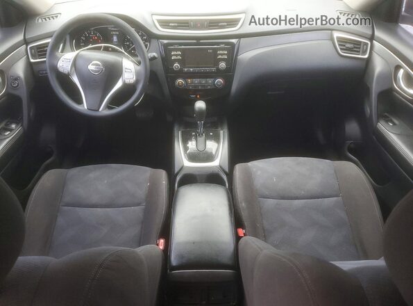 KNMAT2MT0GP617380 2016 NISSAN ROGUE Charcoal Вид панелі приладів