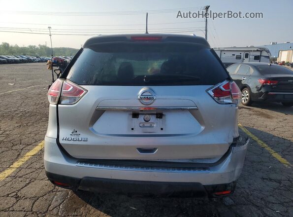 KNMAT2MT0GP637855 2016 NISSAN ROGUE Серебряный Вид сзади