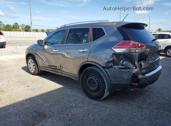 KNMAT2MT0GP676266 2016 NISSAN ROGUE Серый Задняя левая четверть