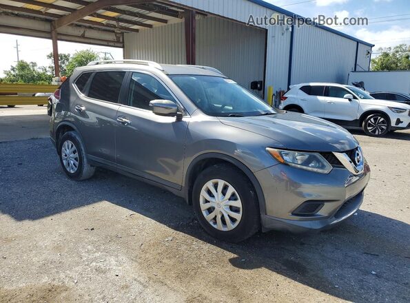KNMAT2MT0GP676266 2016 NISSAN ROGUE Серый Передняя правая четверть