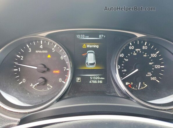 KNMAT2MT0GP676266 2016 NISSAN ROGUE Серый Вид щитка приборов