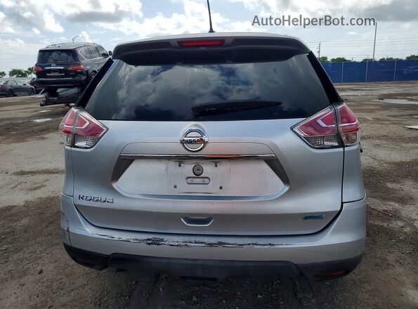 KNMAT2MT0GP704633 2016 NISSAN ROGUE Серебряный Вид сзади