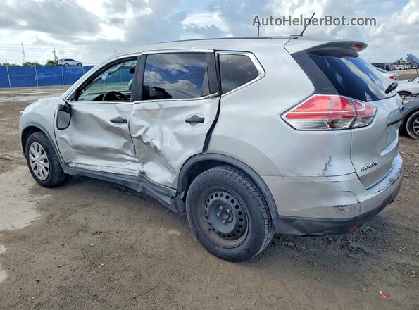 KNMAT2MT0GP704633 2016 NISSAN ROGUE Серебряный Задняя левая четверть