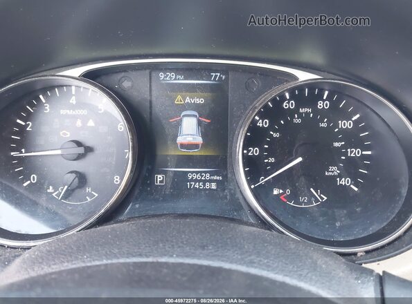 KNMAT2MT0GP724607 2016 NISSAN ROGUE Burgundy Հետևի նստատեղերի տեսք