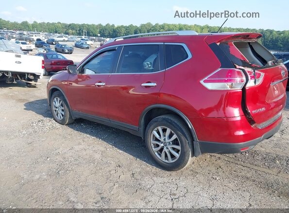 KNMAT2MT0GP724607 2016 NISSAN ROGUE Burgundy Հետևի ձախ