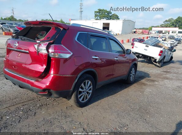 KNMAT2MT0GP724607 2016 NISSAN ROGUE Burgundy Հետևի աջ