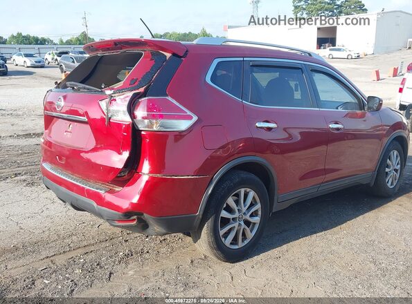 KNMAT2MT0GP724607 2016 NISSAN ROGUE Burgundy Սարքավորումների վահանակի տեսք