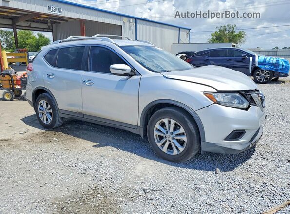 KNMAT2MT0GP726115 2016 NISSAN ROGUE Серебряный Передняя правая четверть