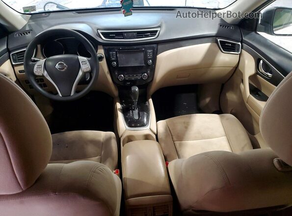 KNMAT2MT0GP735848 2016 NISSAN ROGUE White Widok deski rozdzielczej